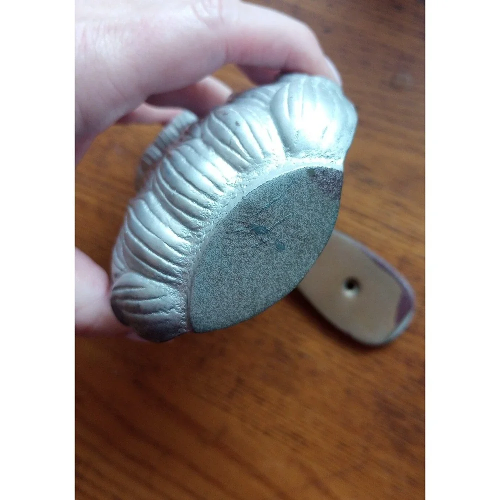 VTG Silver Paint Over Cast Iron Pineapple Door Knocker-Symbol Of Hospitality